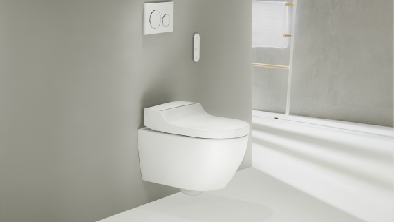 Geberit AquaClean Tuma Comfort su Sigma20 nuotolinio valdymo pulteliu