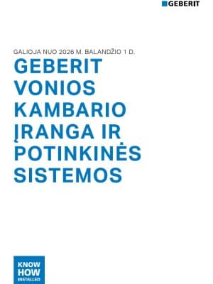 Geberit vonios kambario įranga 2026 Geberit vonios kambario įranga 2026